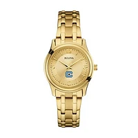 Women's Bulova Citadel Bulldogs Gold-Tone Watch