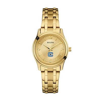 Women's Bulova Citadel Bulldogs Gold-Tone Watch