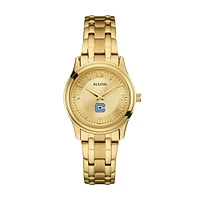 Women's Bulova Citadel Bulldogs Gold-Tone Watch