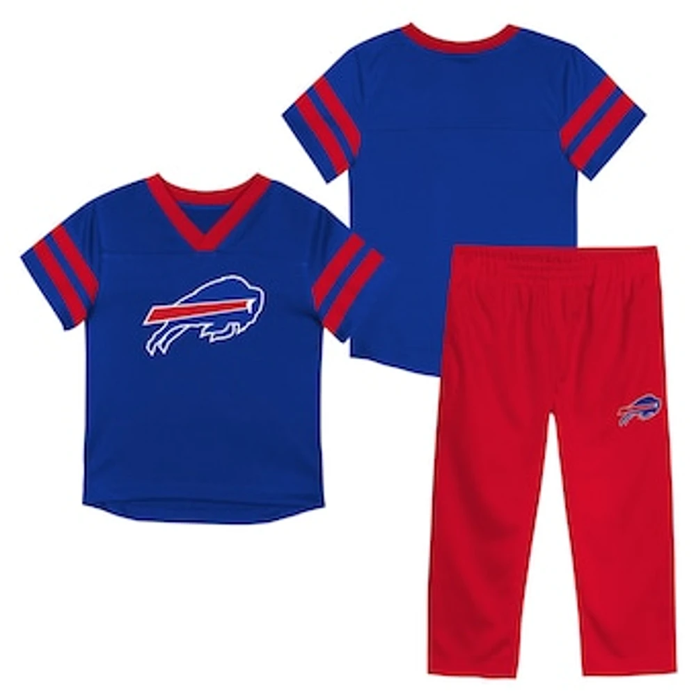 Infant Buffalo Bills Red Zone V-Neck Jersey & Pants Set