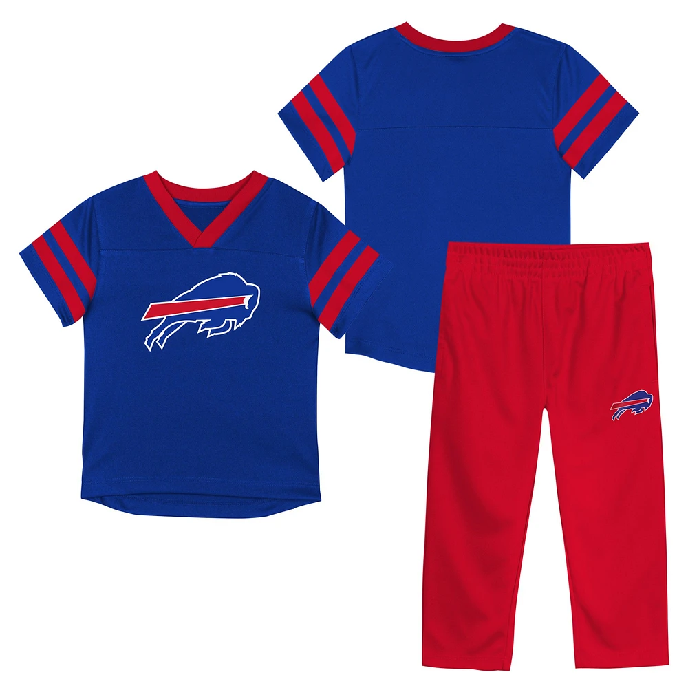 Infant Buffalo Bills Red Zone V-Neck Jersey & Pants Set