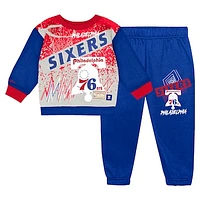 Toddler Mitchell & Ness Philadelphia 76ers Blockbuster Oversized Fleece Pant Set