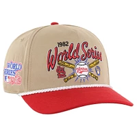 Men's '47 Khaki/Red St. Louis Cardinals vs. Milwaukee Brewers 1982 World Series Rivalry Hitch Adjustable Hat