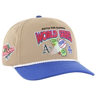 Men's '47 Khaki/Royal Los Angeles Dodgers vs. Oakland Athletics 1988 World Series Rivalry Hitch Adjustable Hat