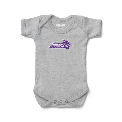 Newborn & Infant Chad Jake Heather Gray Abilene Christian University Wildcats Baseball Logo Bodysuit