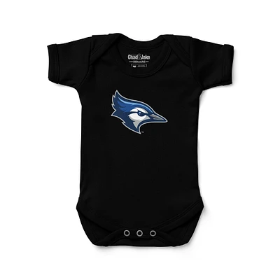 Newborn & Infant Chad Jake Black Creighton Bluejays Mascot Logo Bodysuit