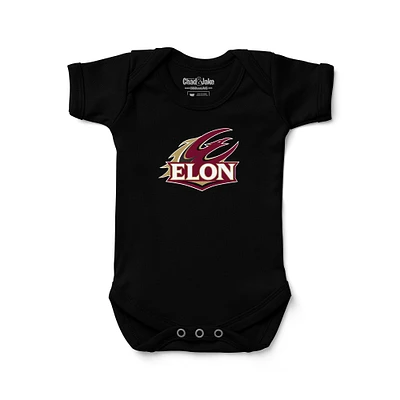 Newborn & Infant Chad Jake Black Elon Phoenix  Logo Bodysuit