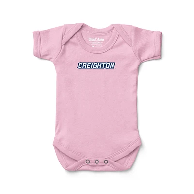 Newborn & Infant Chad Jake Light Pink Creighton Bluejays Wordmark Logo Bodysuit
