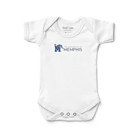 Newborn & Infant Chad Jake White Memphis Tigers Wordmark Logo Bodysuit