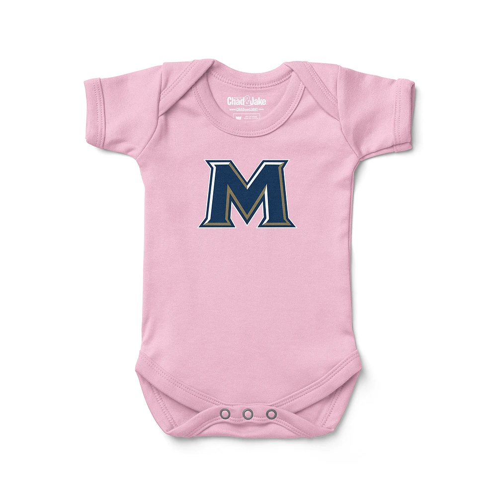 Newborn & Infant Chad Jake Light Pink Mount St. Mary's Mountaineers Secondary Logo Bodysuit