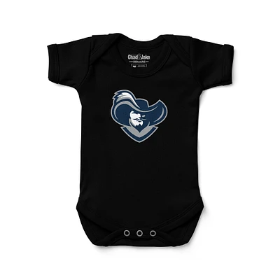 Newborn & Infant Chad Jake Black Xavier Musketeers Mascot Logo Bodysuit