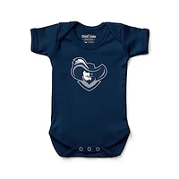 Newborn & Infant Chad Jake Navy Xavier Musketeers Mascot Logo Bodysuit