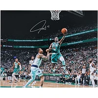 Jrue Holiday Boston Celtics Autographed 16" x 20" 2024 NBA Finals Champions Action Photograph
