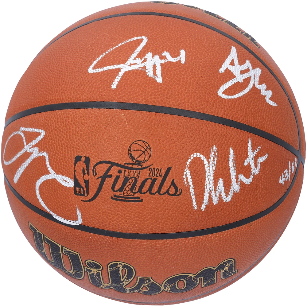 Boston Celtics 2024 NBA Finals Champions Autographed Wilson 2024 Finals Logo Official Game Basketball with at least 4 Signatures - Limited Edition of 50