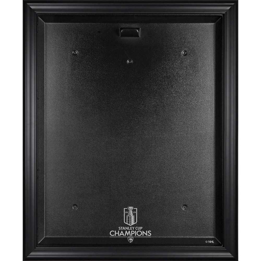 Florida Panthers 2024 Stanley Cup Champions Black Framed Jersey Display Case