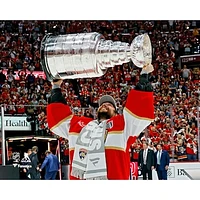 Sergei Bobrovsky Florida Panthers Unsigned 2024 Stanley Cup Champions Raising Photograph
