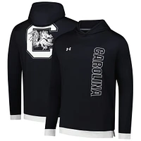 Men's Under Armour Black South Carolina Gamecocks 2024 On-Court Shootaround Long Sleeve Hoodie T-Shirt