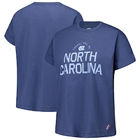 Women's League Collegiate Wear Navy North Carolina Tar Heels Slub Rolled Cuff T-Shirt