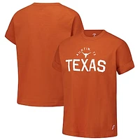 Women's League Collegiate Wear Texas Orange Longhorns Slub Rolled Cuff T-Shirt