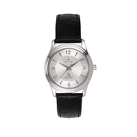 Women's Bulova Piedmont Lions Silver-Tone Leather Strap Watch