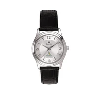 Women's Bulova Piedmont Lions Silver-Tone Leather Strap Watch