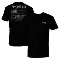 Men's Black TCU Horned Frogs Camo Flag Panel T-Shirt