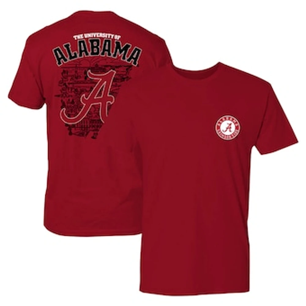 Men's Crimson Alabama Crimson Tide City Line T-Shirt