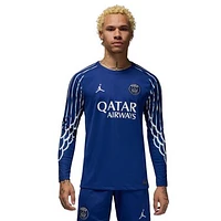 Men's Jordan Brand Blue Paris Saint-Germain 2024/25 Fourth Replica Long Sleeve Jersey