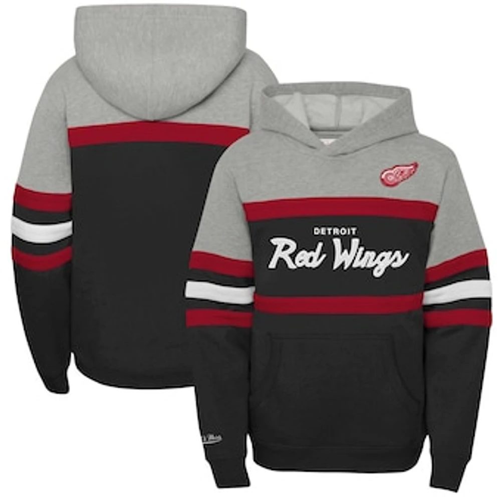 Youth Mitchell & Ness Red Detroit Wings Head Coach Pullover Hoodie