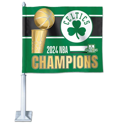 WinCraft Boston Celtics 2024 NBA Finals Champions 11.75'' x 14'' Double-Sided Car Flag