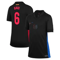 Youth Nike Gavi Black Barcelona 2024/25 Away Replica Player Jersey