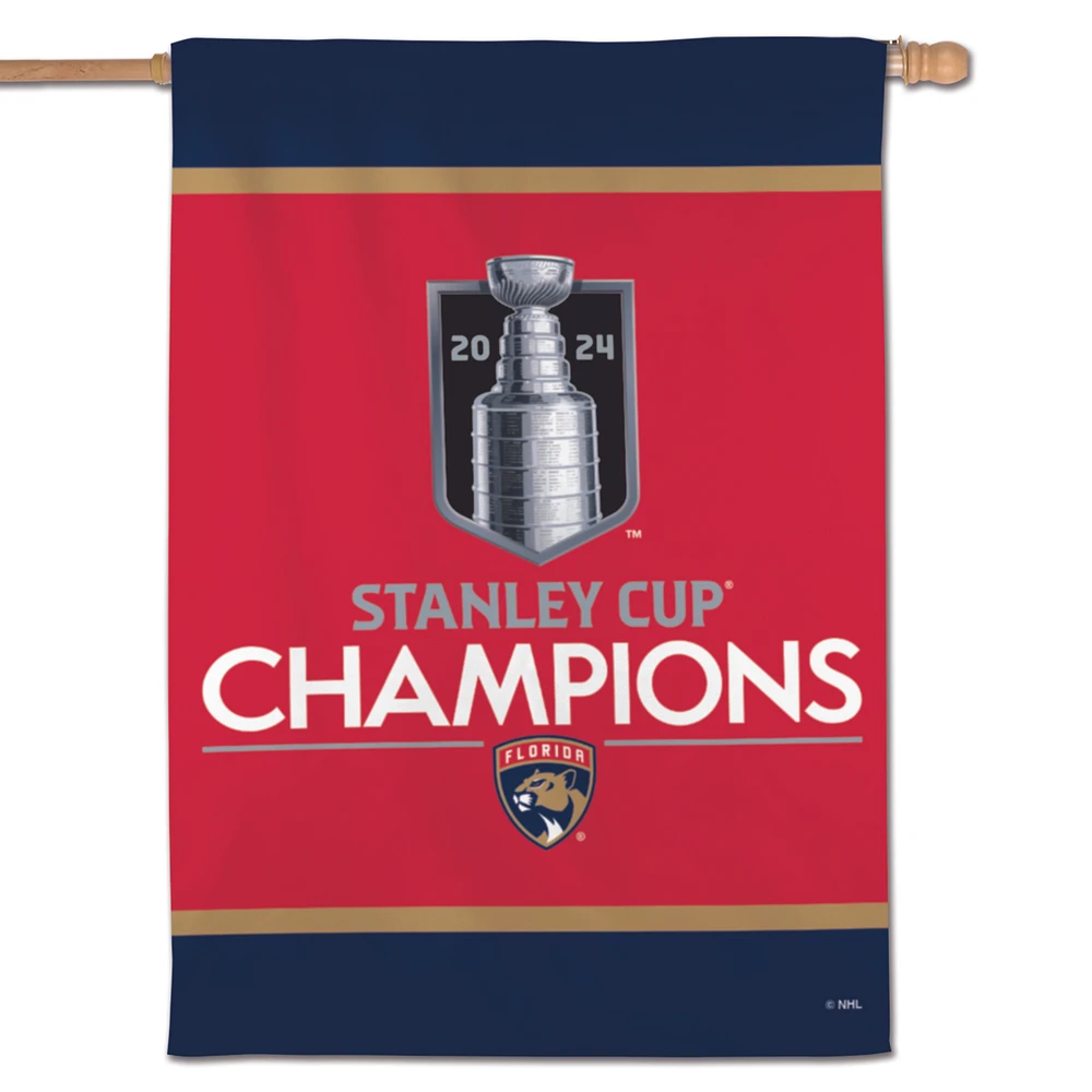 WinCraft Florida Panthers 2024 Stanley Cup Champions 28" x 40" Double-Sided Vertical Banner