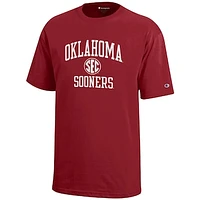 Youth Champion  Cardinal Oklahoma Sooners SEC T-Shirt