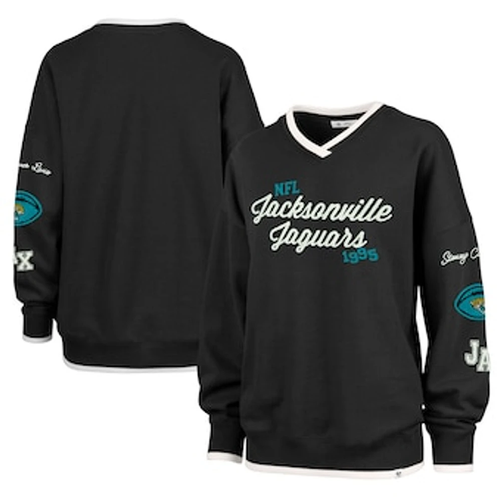 Women's Stoney Clover Lane x '47 Black Jacksonville Jaguars Eighties Pullover Sweatshirt