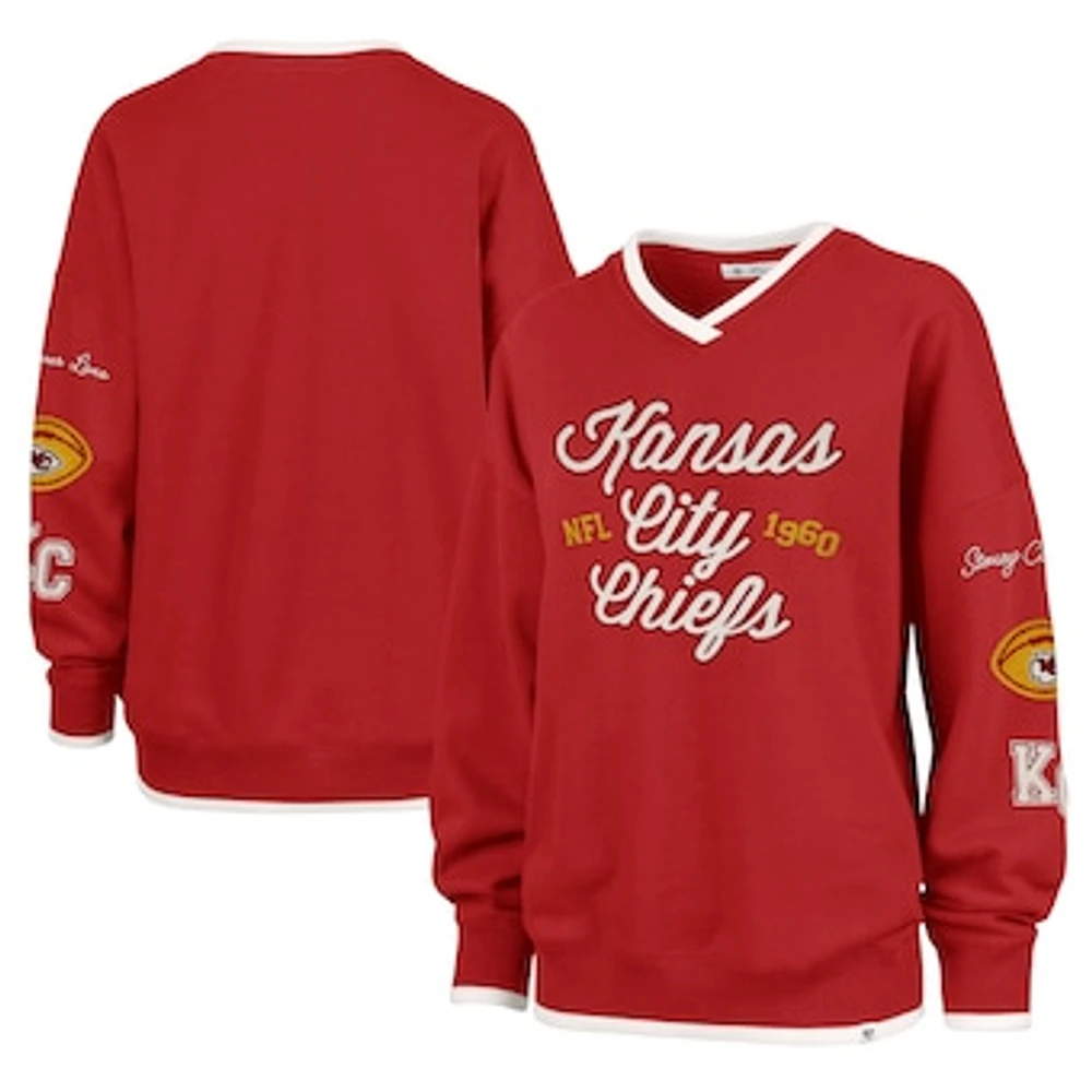 Women's Stoney Clover Lane x '47 Red Kansas City Chiefs Eighties Pullover Sweatshirt