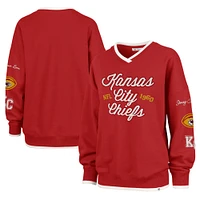 Women's Stoney Clover Lane x '47 Red Kansas City Chiefs Eighties Pullover Sweatshirt