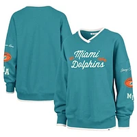 Women's Stoney Clover Lane x '47 Aqua Miami Dolphins Eighties Pullover Sweatshirt