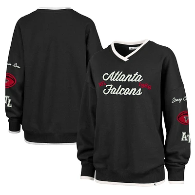 Women's Stoney Clover Lane x '47 Black Atlanta Falcons Eighties Pullover Sweatshirt