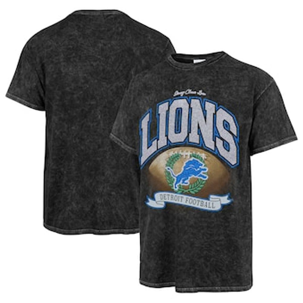 Women's Stoney Clover Lane x '47 Black Detroit Lions Glitter Rocker Retro Tubular T-Shirt