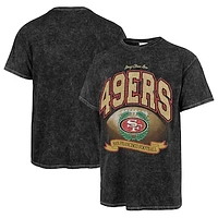 Women's Stoney Clover Lane x '47 Black San Francisco 49ers Glitter Rocker Retro Tubular T-Shirt