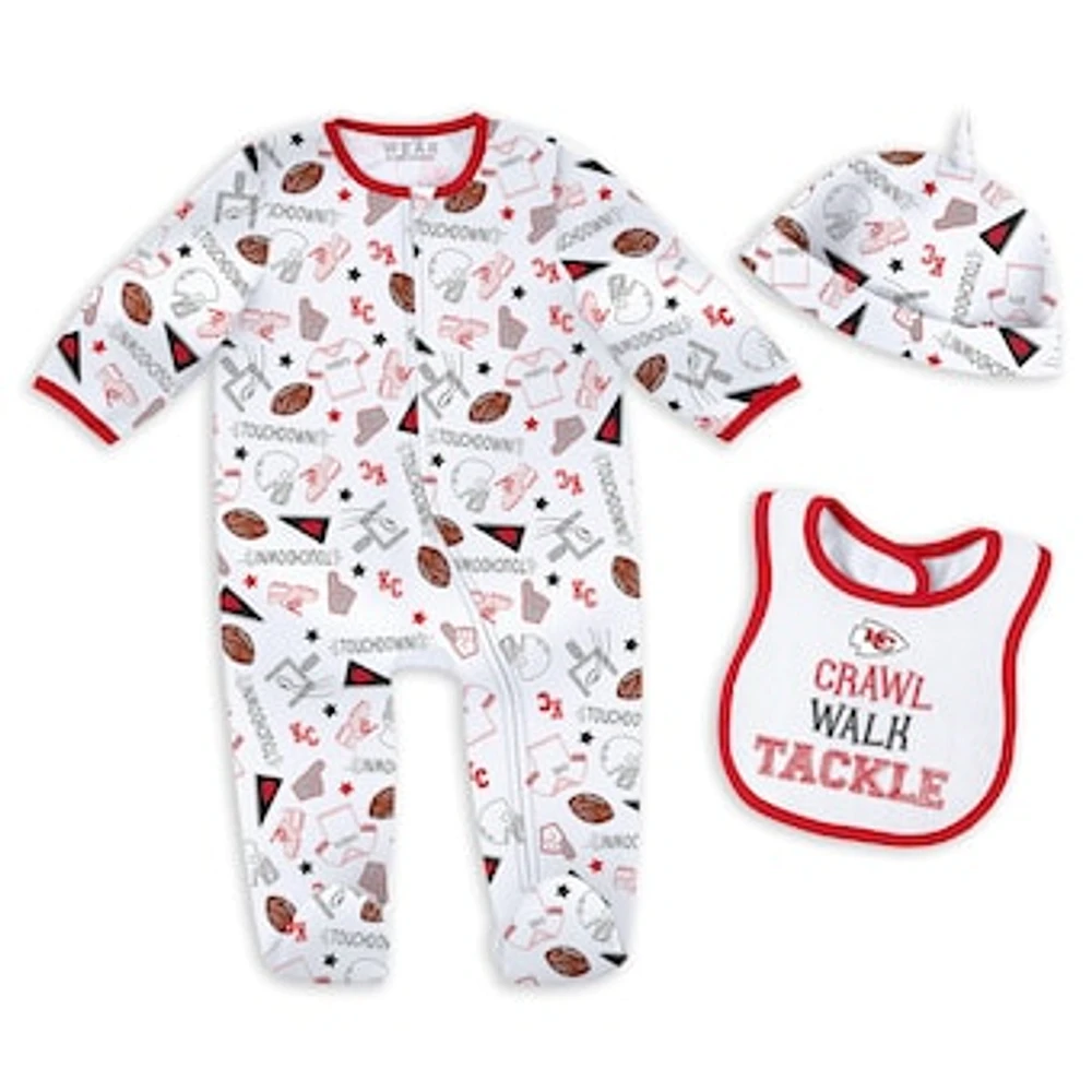 Newborn & Infant WEAR by Erin Andrews Kansas City Chiefs Sleep Play Set