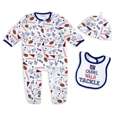 Newborn & Infant WEAR by Erin Andrews New York Giants Sleep Play Set