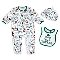 Newborn & Infant WEAR by Erin Andrews New York Jets Sleep Play Set