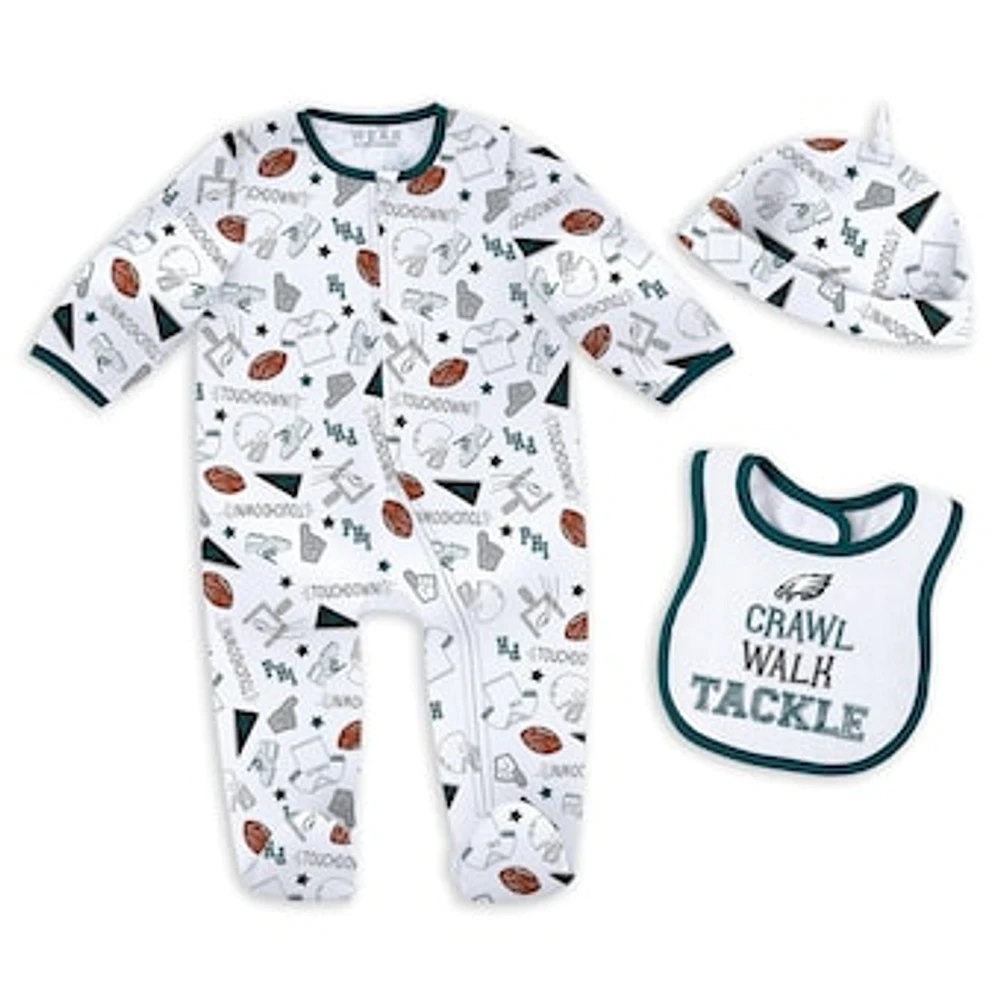 Newborn & Infant WEAR by Erin Andrews Philadelphia Eagles Sleep Play Set