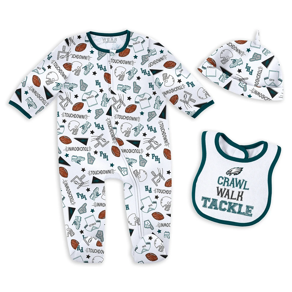 Newborn & Infant WEAR by Erin Andrews Philadelphia Eagles Sleep Play Set