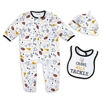 Newborn & Infant WEAR by Erin Andrews Pittsburgh Steelers Sleep Play Set