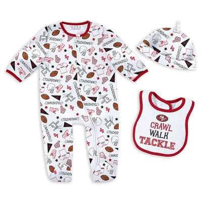 Newborn & Infant WEAR by Erin Andrews San Francisco 49ers Sleep Play Set