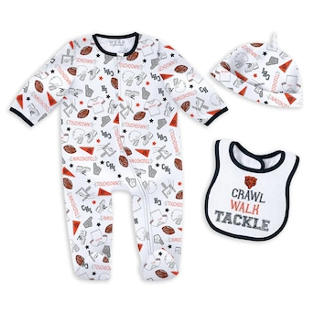 Newborn & Infant WEAR by Erin Andrews Chicago Bears Sleep Play Set