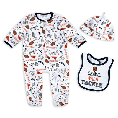 Newborn & Infant WEAR by Erin Andrews Chicago Bears Sleep Play Set