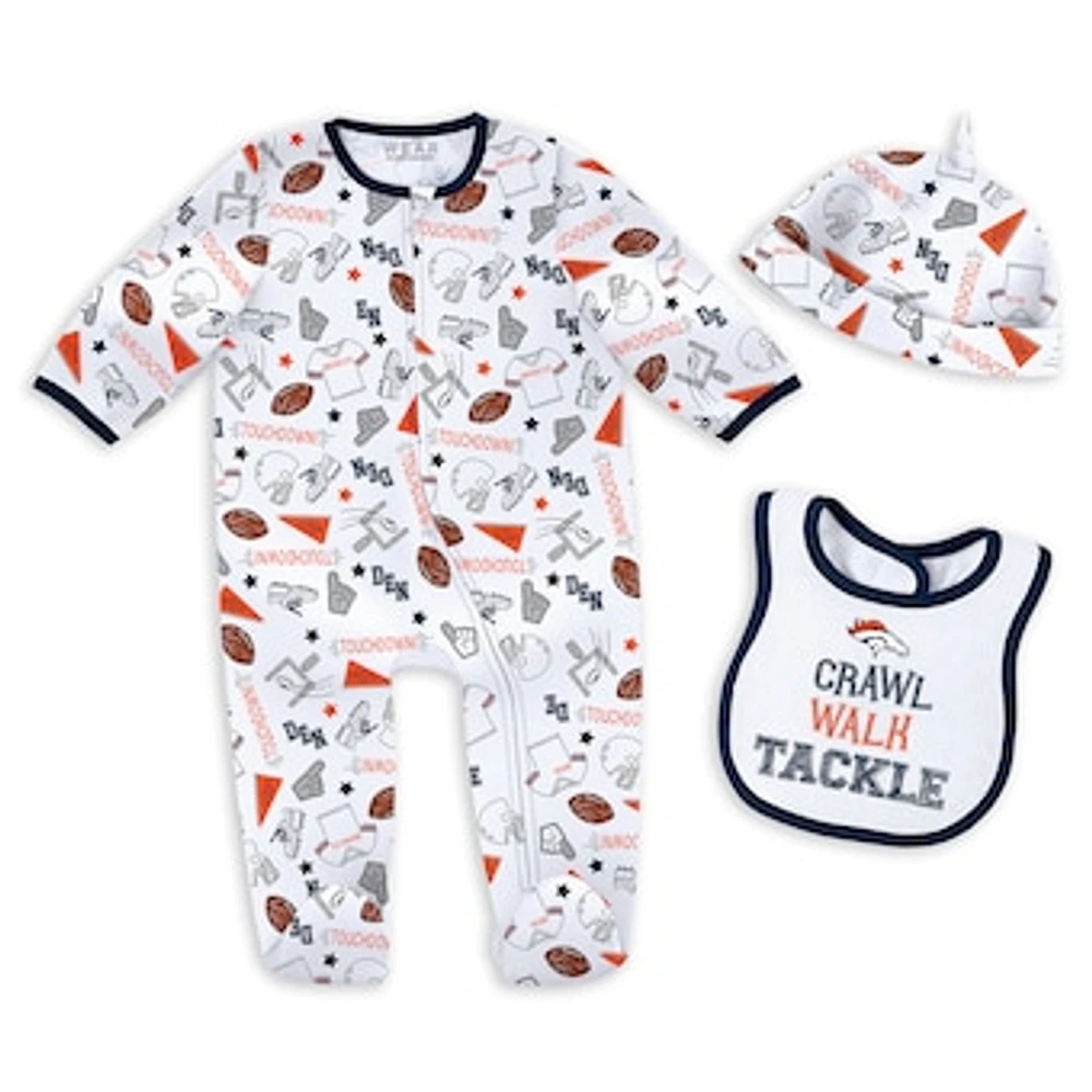 Newborn & Infant WEAR by Erin Andrews Denver Broncos Sleep Play Set